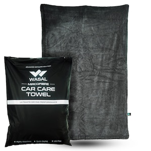 Wasal Microfiber Autodroogdoek, XL, 1300 g/m², Randloos, Streepvrij Drogen