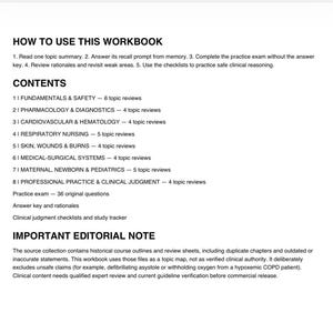 Nursing School Study Guide PDF | Created From My Personal Nursing School Notes & Outlines | LPN RN Student Workbook | Printable Practice Que