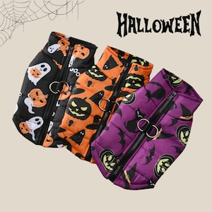 Halloween Pet Costume Jacket: Spooky-Cute Dog & Cat Outfit
