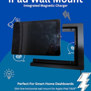 iPad 10.2" Wall Mount | Magnetic Charger, Smart Home Dashboard