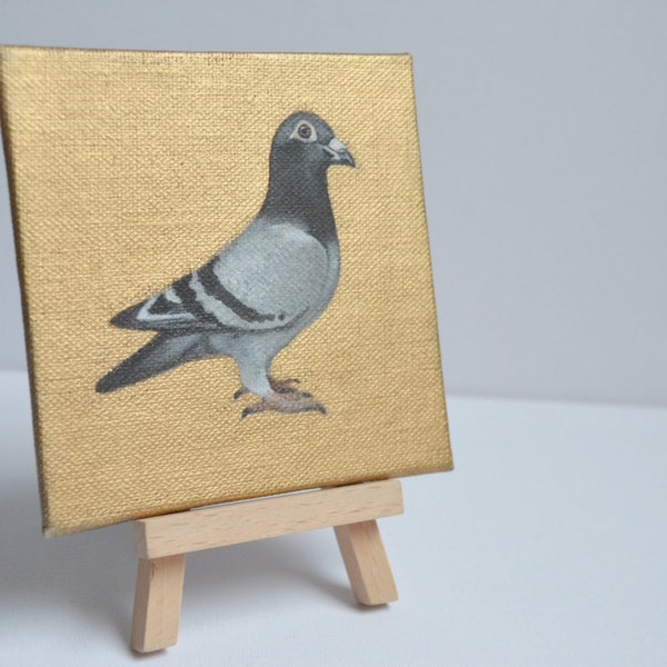 pigeon painting original artwork