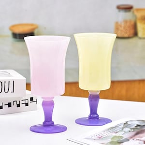 Colorful wine glasses | Home goblets | Crystal wine glasses | Creative and personalized wine glasses | Home decor | Cocktail party sets