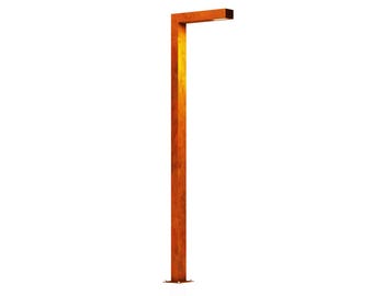 Corten Steel Garden Light Post Elis Large LED Outdoor Street Lamp Weathering Path Light