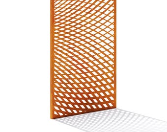 Corten Steel Privacy Screen Wave Pattern Garden Panel Weathering Steel Modern Outdoor Divider