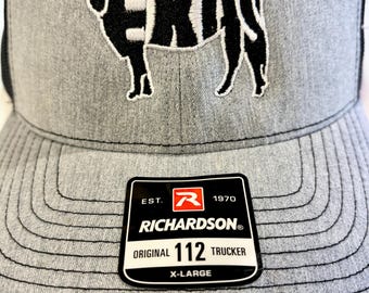 Richardson 112 Trucker Hat, Embroidered Texas Steer Western Cap