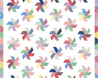 HEXAGON SPINNERS Jelly Roll Quilt MUSTER Digital Download Konditorei Designs