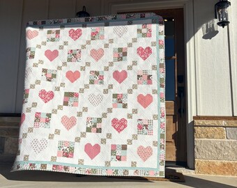 LOVE LETTERS Charm Quilt Muster digitaler Download Konditorei Designs