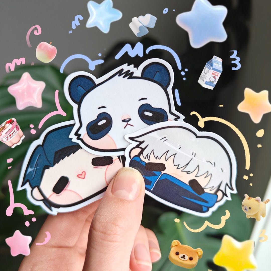 Jujutsu Jjk Vinyl Stickers [SET 4] | Cute Stickers | Fanart | Anime ...