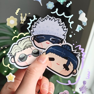 Jujutsu jjk Vinyl Stickers [SET 2] | Cute Stickers | Fanart | Anime | Chibi | Manga | Anime Stickers Set | Sticker Pack