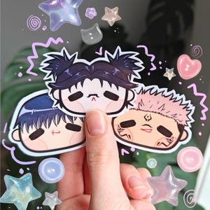 Jujutsu jjk Vinyl Stickers [SET 1] | Cute Stickers | Fanart | Anime | Chibi | Manga | Anime Stickers Set | Sticker Pack