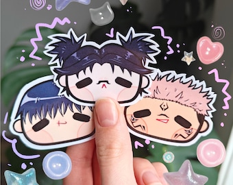 Pegatinas de vinilo de Jujutsu jjk [SET 1] / Pegatinas lindas / Fanart / Anime / Chibi / Manga / Conjunto de pegatinas de anime / Paquete de pegatinas