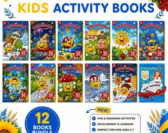 Ukrainian Kids Activity Books – Learning Language & Culture (Ages 5-10)