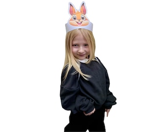 Forest Animal Masks: Printable DIY Kids Costume (PDF)