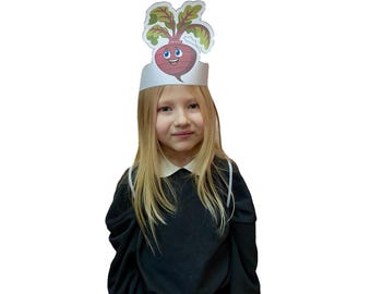 Printable Vegetable Masks for Kids: 23 Colorful Veggie Costumes (PDF)