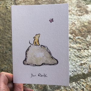Encouragement Card, dog card, friendship card, funny card, thank you card, dog sitter card