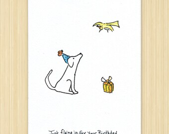 Dog Birthday Card. Dog Card. Birthday Card. Dog Greeting Card. Funny Dog Card. Cute Dog Card. Happy Birthday Card. Dog Lover Card.Hand Drawn