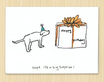 Dog Birthday Card. Funny Dog Card. Dog Card. Dog Greeting Card. Birthday Card. Cute Dog Card. Dog Lover Card. Happy Birthday Card.