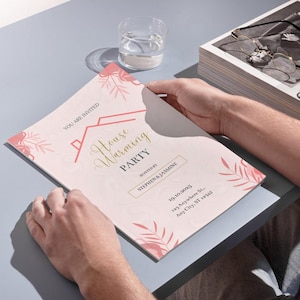 Housewarming House Warming Party Printable Invitation New Home Party Housewarming Invite Editable Invitation template Instant Download Canva