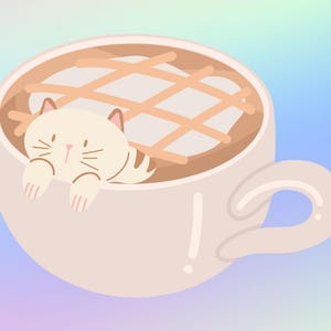 Pastel Animated Twitch Overlays | Stream Panels Pack | Cute Cat Theme | Starting Soon, BRB, Rules & Ending Screens