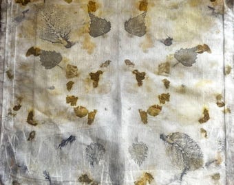 Mantle of Botanical Guardians, Eco printed Altar Cloth