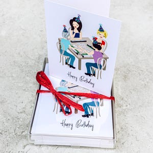 Mahjongg 12 Happy Birthday Cards and envelopes