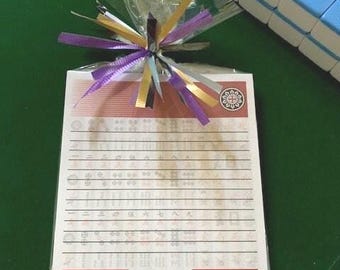 Mahjong note pads  (50 pages each ) set of 2