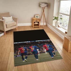 FC Barcelona Gift Rug, Barcelona Rug, Soccer Rug, Barca Decor, Custom Rug, Area Rug, Popular Rug, Modern Rug, Sport Rug, Barca Fan Gift