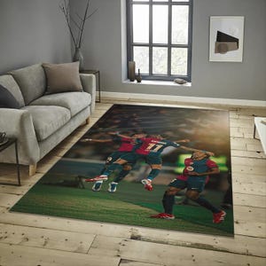 FC Barcelona Gift Rug, Barcelona Rug, Soccer Rug, Barca Decor, Custom Rug, Area Rug, Popular Rug, Modern Rug, Sport Rug, Barca Fan Gift