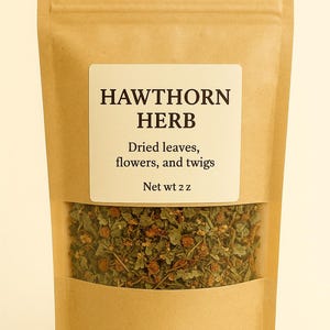 Hawthorn Herb – Dried Leaves, Flowers & Twigs | 2 oz Herbal Tea Blend | Natural Heart Support | Organic Bulk Herb | Holistic Wellness