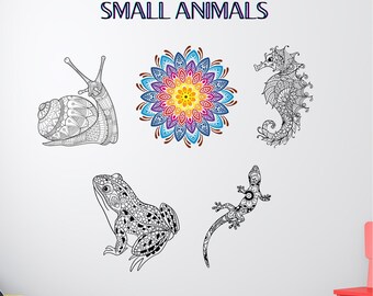 Mandala kleurboek voor kinderen | 10 schattige dieren om in te kleuren | PDF-download | Ontspanning & creativiteit | Printbaar kleurboek