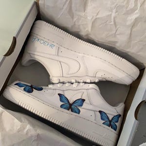 Airforce 1 - Custom Blue Butterfly