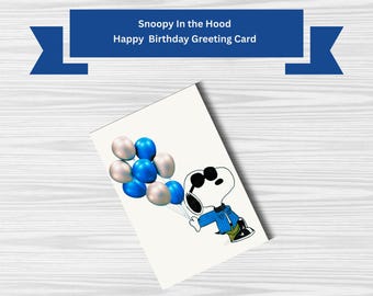 Biglietto di auguri di buon compleanno a Snoopy, opera di un veterano dell'esercito in pensione.