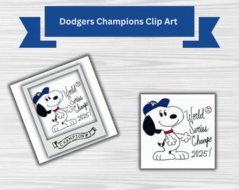 La foto di Snoopy, campione dei Dodgers di Los Angeles