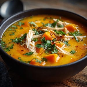 Hähnchen-Kürbis-Suppe Rezept: Printable PDF Download