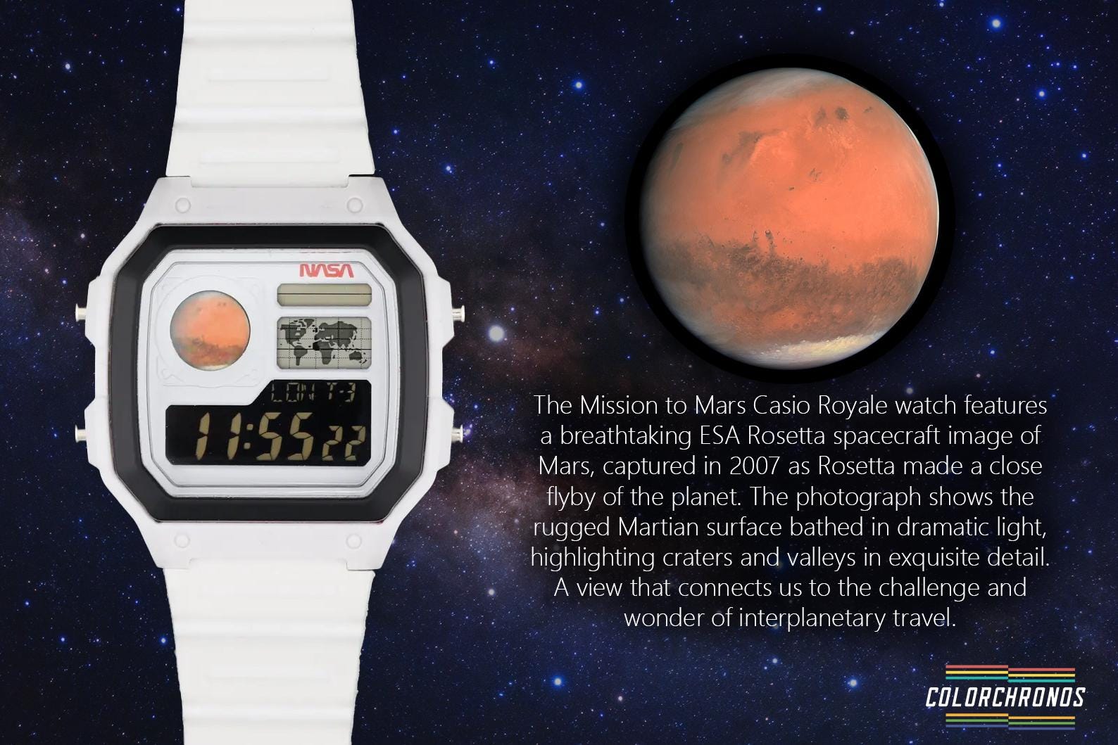Mission Discovery - Mission to Mars Custom Casio AE-1200 Mod: NASA