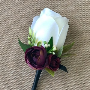 Wedding bouquet, Wine Blush Plum bouquet, Bridal bouquet, Silk Floral bouquet, Wine bouquet, Faux bouquet, Burgundy bouquet, Wedding flowers image 9