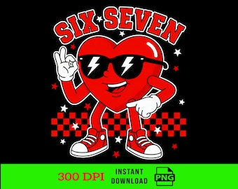 Cuore di San Valentino PNG, Sei Sette Design (Download digitale
