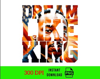 Martin Luther King Jr. PNG, Sogna come un re, Ho un sogno, Giorno di Martin Luther King, Mese della storia dei neri, Re nero, Orgoglio del potere nero