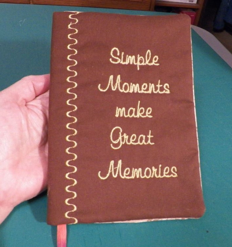 Book Cover Inthehoop Machine Embroidery Mini Journal Quick & Etsy