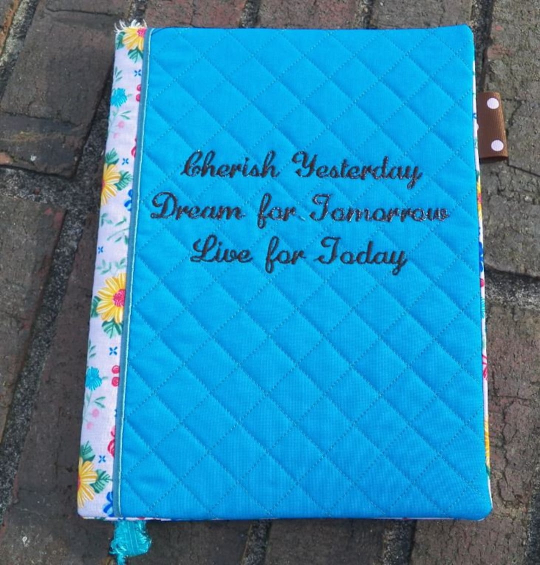 Book Cover Inthehoop Machine Embroidery Journal Quick & Easy Large 9