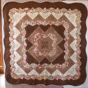 In-the-Hoop Drunkards Path  Machine Embroidery Quilt Block Solomon’s Puzzle Applique Satin Stitch