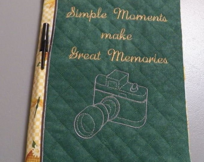 In the Hoop Blank Notebook Cover Embroidery Design Available Sizes 8x12