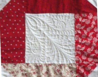 Spinning Wheel Quilt Block Quilt as You Go Block PDF Only Direction for cutting & Sewing Block