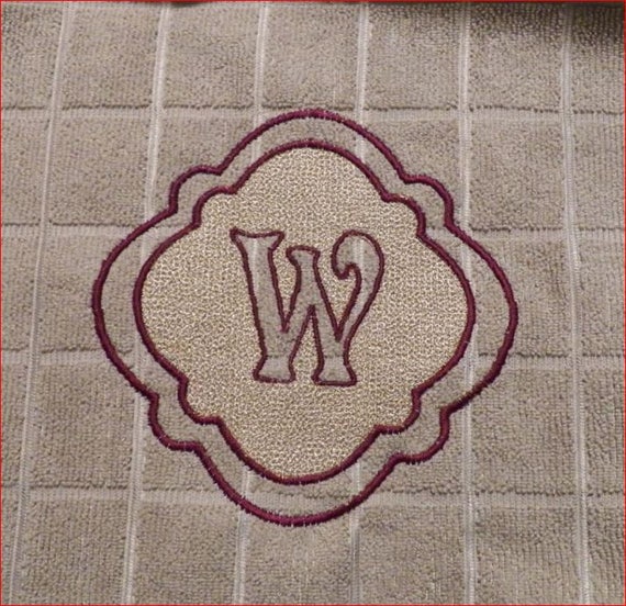 Embossed embroidery monogram font with knockdown stitch  etsy Embossed embroidery monogram font with knockdown stitch  etsy