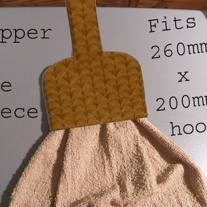 Handdukstoppare Maskinbroderad handdukstoppare Hängande diskhandduk, snabbt och enkelt, 18 cm bred x 25 cm hög, kryssruta, fyllning, Lägg till dina ord