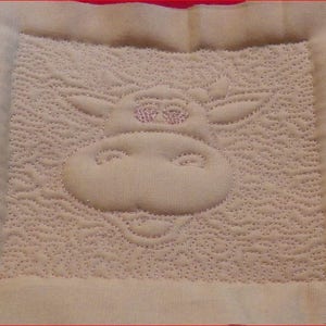 Trapunto Quilt Block Baby Animal Machine Embroidery Design Pattern for 5x5 hoops In The Hoop Trapunto Quilt Blocks by SewMeSharp