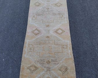 Dywan vintage turecki Oushak Runner 2,10 x 10,5 stopy