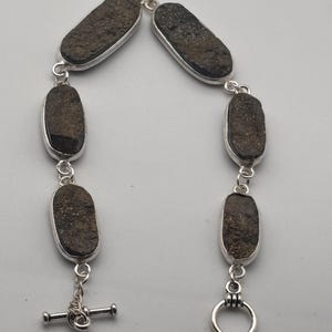 Brown Druzy Gemstone Adjustable Bracelet, Elegant Oval Statement Jewelry, Toggle Clasp Design, Luxury Gift for Her