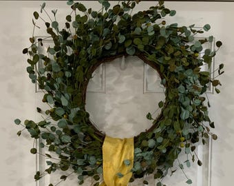 Custom Monogrammed Sash Easter Bunny Wreath Sash Spring Door Decor Handcrafted Easter Sash Monogram Wreath Easter Egg (wreath not included)