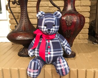 Memory Bear Keepsake Bear Loved Ones Memory Bear